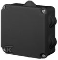 Puszka natynkowa hermetyczna PK-2 108x108x58 IP55, EP-Lux, 6 dławic, czarny