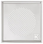 Venezia - kratka dekoracyjna, do skrzynki rozprężnej CLRF / TVA z filtrem, DN125, biała 990322090