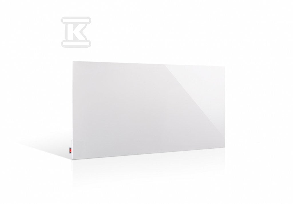 Grzejnik stalowy HD-WAVE STEEL z włącznikiem on/off, moc 750 W - biały