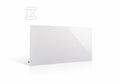 Grzejnik stalowy HD-WAVE STEEL z włącznikiem on/off, moc 750 W - biały