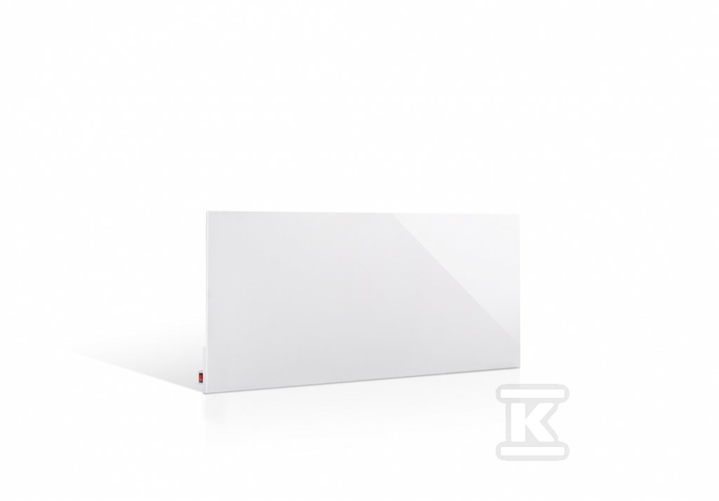 Grzejnik stalowy HD-WAVE STEEL z włącznikiem on/off, moc 300 W - biały