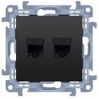 Ściemniacz obrotowy do LED ściemnialnych 230 V (moduł) 2–250 W, czarny mat. Maksymalna ilość zródeł LED - 10 szt., SIMON10