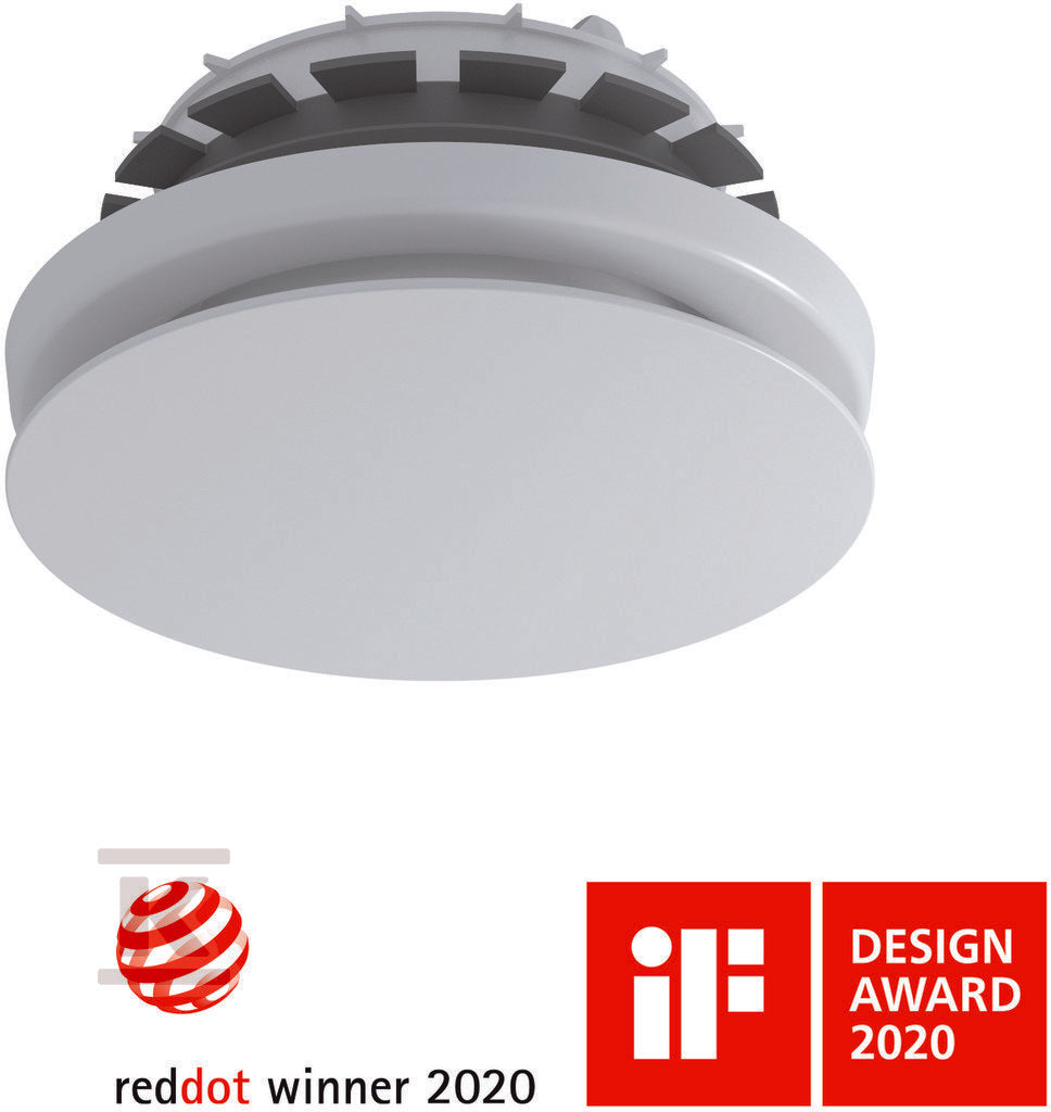 Anemostat nawiewny ComfoValve Luna S125, White 24 szt.