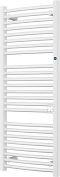Grzejnik drabinkowy OMEGA-R 500x1402, 626W, podłączenie dolne, rozstaw=450mm, kolor: biały połysk (c35)
