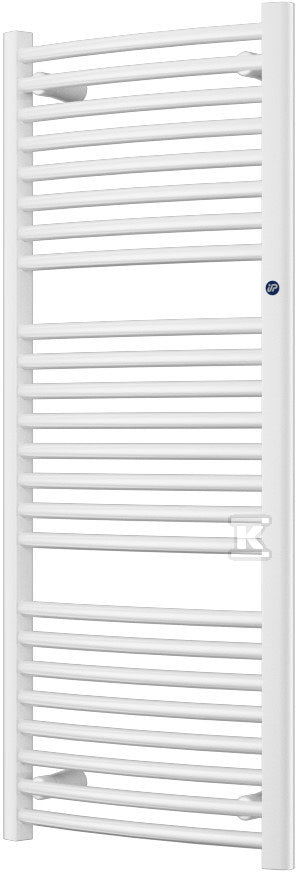 Grzejnik drabinkowy OMEGA-R 500x1402, 626W, podłączenie dolne, rozstaw=450mm, kolor: biały połysk (c35)