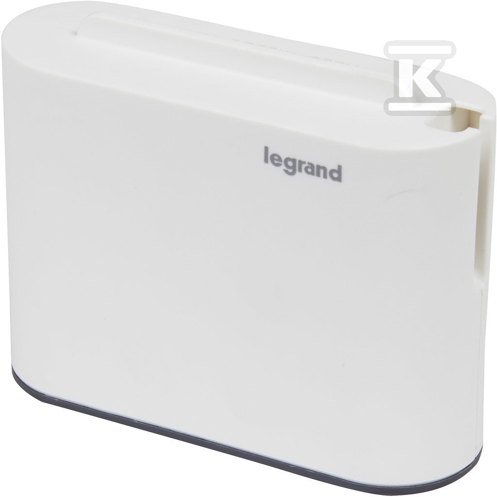 Rozgałęźnik 2x2P, USB A+C - biały/grafitowy, HELMO