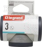 Rozgałęźnik 3x2P+Z - aluminium/grafitowy, HELMO