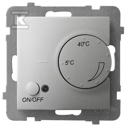 Regulator temperatury z czujnikiem podpodłogowym, srebro ARIA