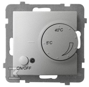 Regulator temperatury z czujnikiem napowietrznym, srebro ARIA