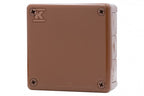 Puszka hermetyczna H55-L 118x118x46 IP55 12-wylotowa brązowa