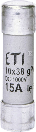 Wkładka cylindryczna PV topikowa CH10x38 gPV 15A/1000V DC 002625080 ETI