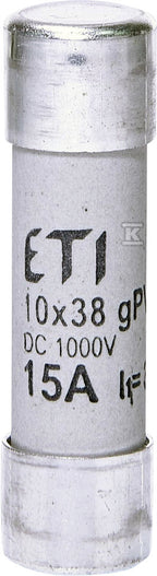 Wkładka cylindryczna PV topikowa CH10x38 gPV 15A/1000V DC 002625080 ETI
