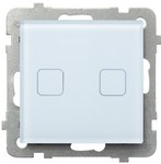 Ramka pięciokrotna, białe szkło SONATA