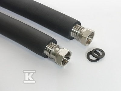 Zestaw 2 sztuk węży DN25 z nakrętkami 5/4"/5/4" z izolacją UV 9 mm L=1,00