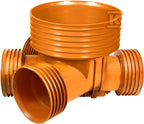 Kineta PP 425x300-K2, typ2 zbiorcza, do rury wznoszącej korugowanej DN/ID 425mm oraz rury wlotowej korugowanej K2-KAN DN/ID 300mm, bez uszczelek, kolor pomarańczowy (Diamir 425NW)