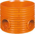 Kineta PP 600x300-K2, typ2 zbiorcza, do rury wznoszącej korugowanej DN/ID 600mm oraz rury wlotowej korugowanej K2-KAN DN/ID 300mm, bez uszczelek, kolor pomarańczowy (Diamir 600)