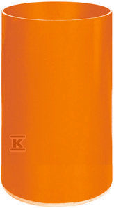 Rura PVC trzonowa/wznosząca DN/OD 400x7.9x1000mm SN2, gładka bezkielichowa, kolor pomarańczowy (Diamir 400 gładka)
