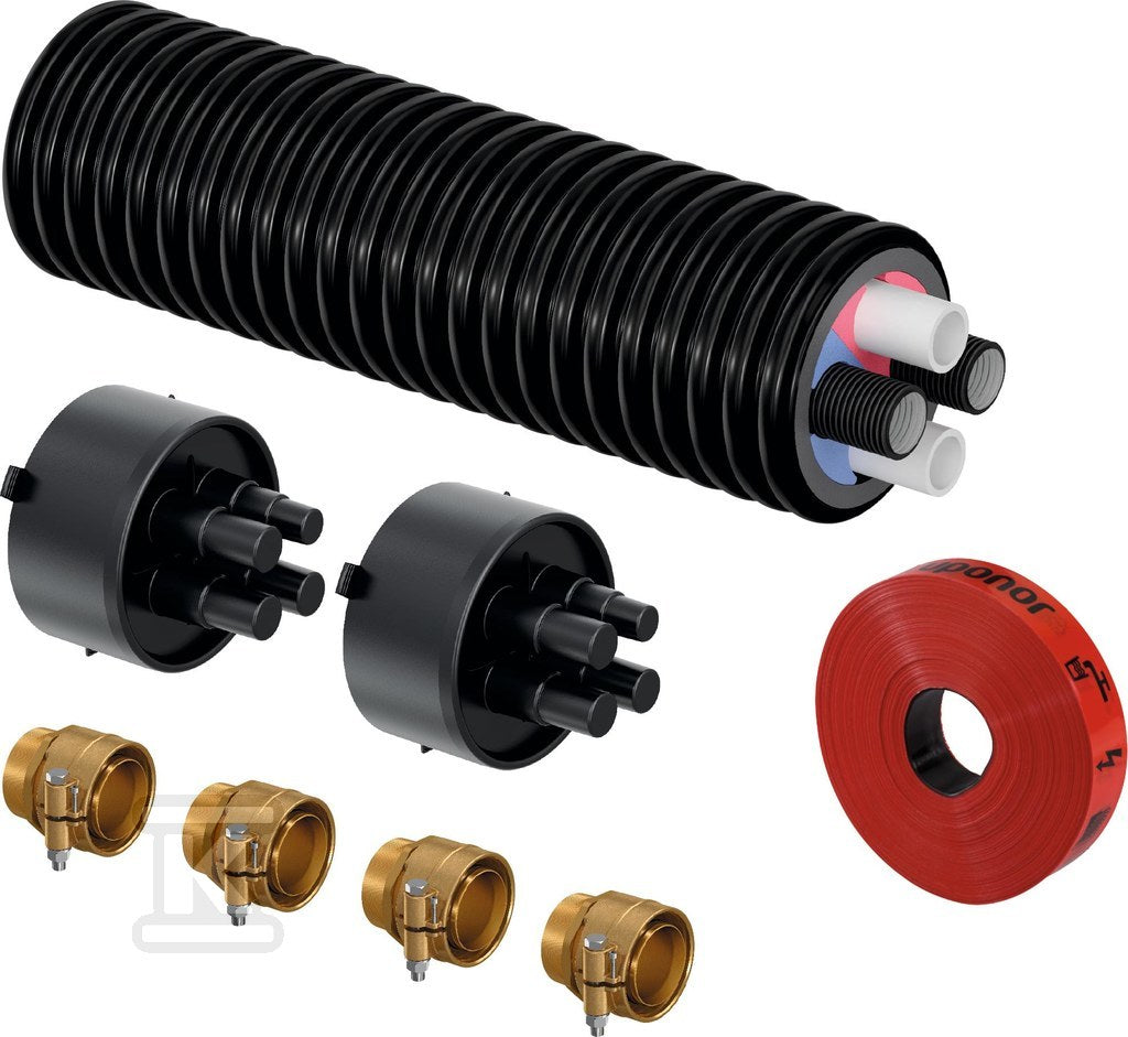 Zestaw przyłączeniowy ECOFLEX THERMO TWIN HP 2x40x3.7-2x32x3.5/175 L=8 m