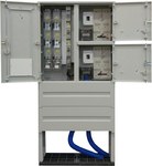Rozdzielnia kablowa zintegrowanaKRSN-P2/2F-NH2/2R-NH00/F, złącze kablowe - pomiarowe dla przyłączenia 2 instalacji, zasilane poprzez wcięcie magistralnej linii kablowej lub zasilanie pojedynczą linią kablową, w tym za pośrednictwem mufy rozgałęźnej z