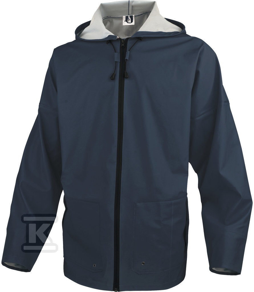 Bluza przeciwdeszczowa z poliestru powlekanego na zewnątrz semi poliuretanem granatowy 3XL