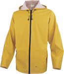 Bluza przeciwdeszczowa z poliestru powlekanego na zewnątrz semi poliuretanem żółty S
