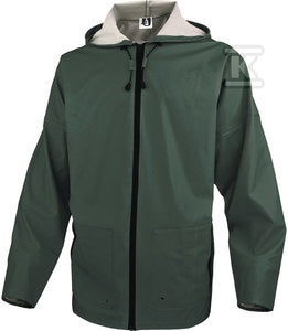 Bluza przeciwdeszczowa z poliestru powlekanego na zewnątrz semi poliuretanem zielony XXL