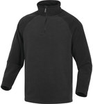 Bluza molton z poliestru (65%) i bawełny (35%) czarny XL