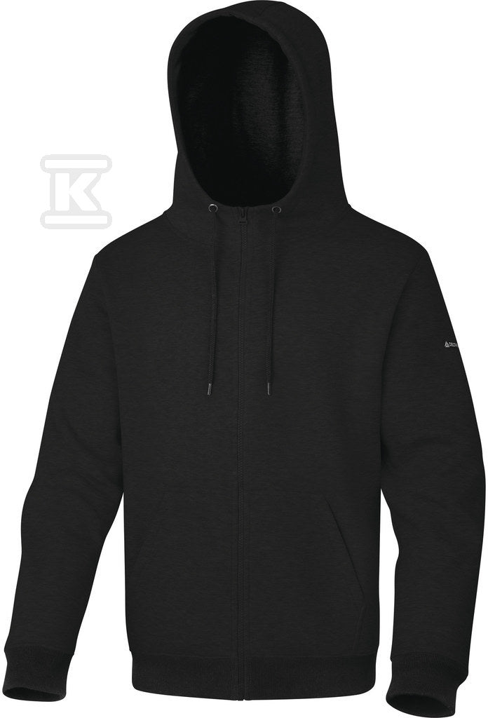 Bluza molton z poliestru (65%) i bawełny (35%) czarny 3XL