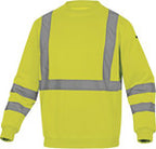 Bluza ostrzegawcza molton z poliestru (75%) i bawełny (35%) 280 g/m2, kl. 3 żółty fluo 3XL
