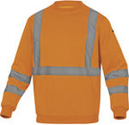Bluza ostrzegawcza molton z poliestru (75%) i bawełny (35%) 280 g/m2, kl. 3 pomarańczowy fluo S