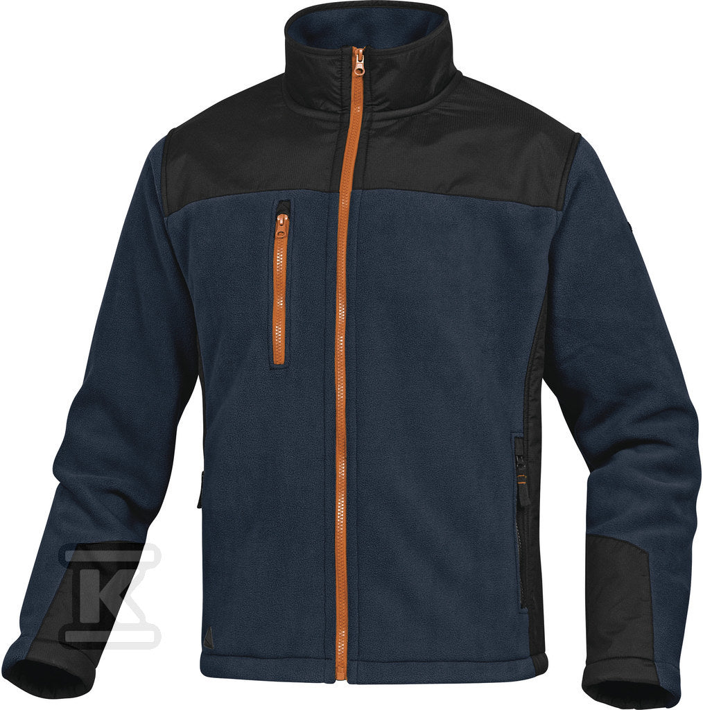 Bluza z polaru poliestru, 420 g/m2 granatowo-czarny XL