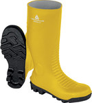 Obuwie bezpieczne wysokie z pvc żółto-czarny 38