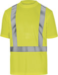 T-shirt ostrzegawczy z krótkimi rękawami z poliestru (100%), 160 g/m2, kl. 2 żółty fluo XL