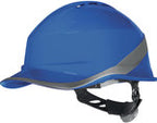 Hełm ochronny o kształcie czapeczki baseball, wentylowany, z regulacją rotor, +50°c/-30°c*, mm*, ld* biały regulowany