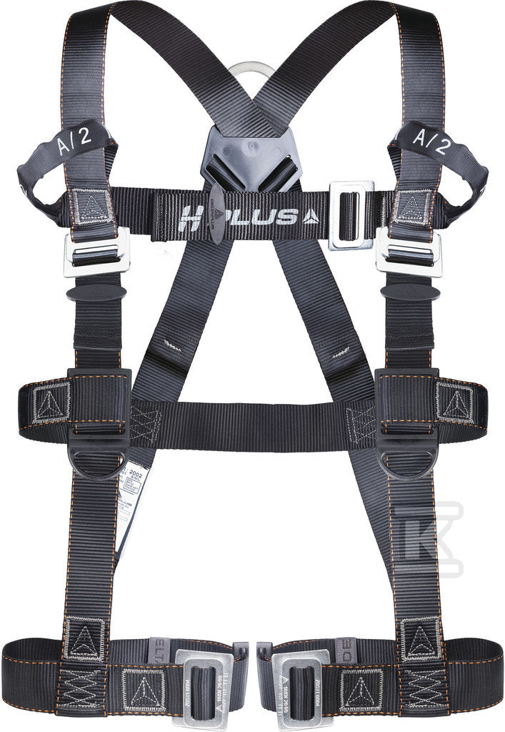 Szelki h plus z 2 punktami zaczepowymi czarny XL/XXL