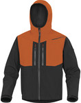 Bluza z tkaniny softshell z poliestru (96%) i elastanu (4%), 3 warstwy laminowane szaro-pomarańczowy L