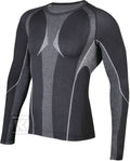 T-shirt z długimi rękawami z poliamidu (60%), coolmax (35%) i elastanu (5%) czarny M