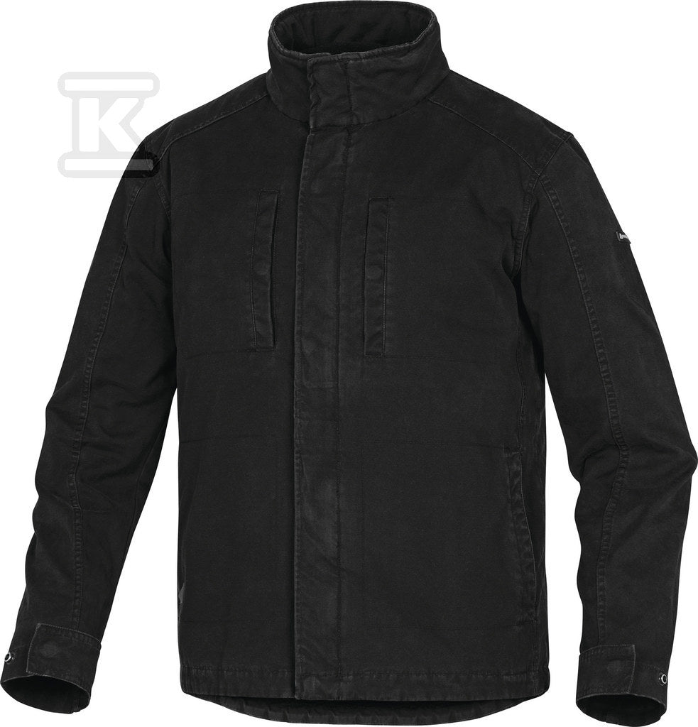 Bluza z bawełny 270 g/m2, podszewka na plecach z poliestru sherpa czarny XXL