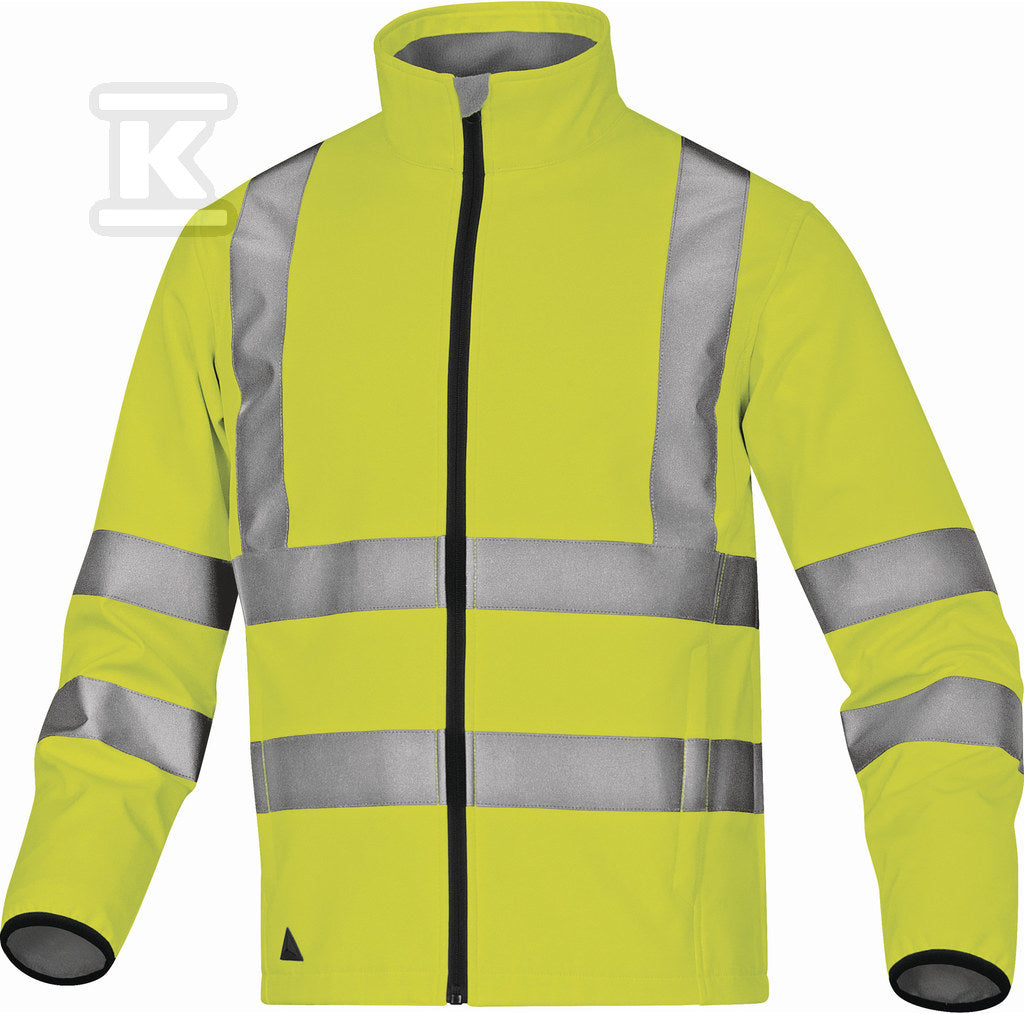 Bluza ostrzegawcza softshell z poliestru (100%), 3 warstwy laminowane, kl. 3 żółty fluo XXL