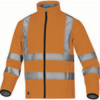 Bluza ostrzegawcza softshell z poliestru (100%), 3 warstwy laminowane, kl. 3 pomarańczowy fluo L