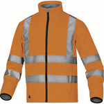 Bluza ostrzegawcza softshell z poliestru (100%), 3 warstwy laminowane, kl. 3 pomarańczowy fluo L