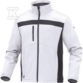 Bluza z tkaniny softshell z poliestru (96%) i elastanu (4%) biało-szary L
