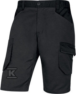 Bermudy mach 2 z poliestru (65%) i bawełny (35%), 245 g/m2 ciemnoszary XL