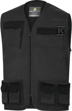 Kamizelka mach 2 z wieloma kieszeniami, z poliestru (65%) i bawełny (35%), 245 g/m2 ciemnoszary M