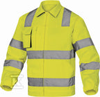 Bluza ostrzegawcza mach2 z bawełny (54%) i poliestru (46%), 260 g/m2, kl. 2 żółty fluo-szary L