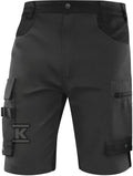 Bermudy mach 5 z bawełny (60%) i poliestru (40%), 280 g/m2 szaro-czarny XXL