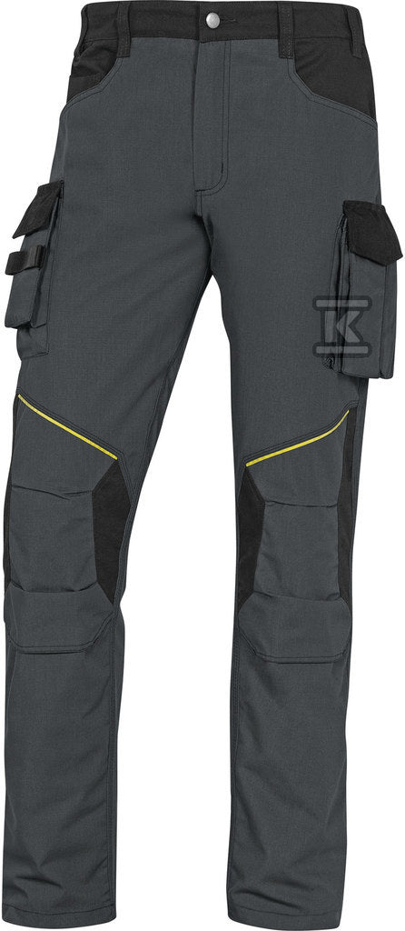 Spodnie mach 2 corporate stretch z poliestru (63%), bawełny (34%) i elastanu (3%), 275 g/m2, ripstop szaro-czarny M