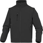 Bluza z tkaniny softshell z poliestru (96%) i elastanu (4%), odpinane rękawy szaro-czarny L