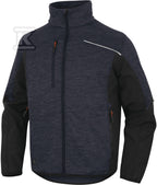 Bluza z siatki poliestrowej softshell, z poliestru (94%) i elastanu (6%) granatowo-czarny XXL