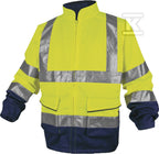 Bluza ostrzegawcza panostyle z poliestru (80%) i bawełny (20%), 230 g/m2, kl. 2 żółty fluo-granatowy M
